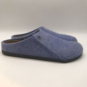 Birkenstock Zermatt Rivet Closed Toe Clogs Blue Wool Felt W 10 - M 8 Shoes EU41
